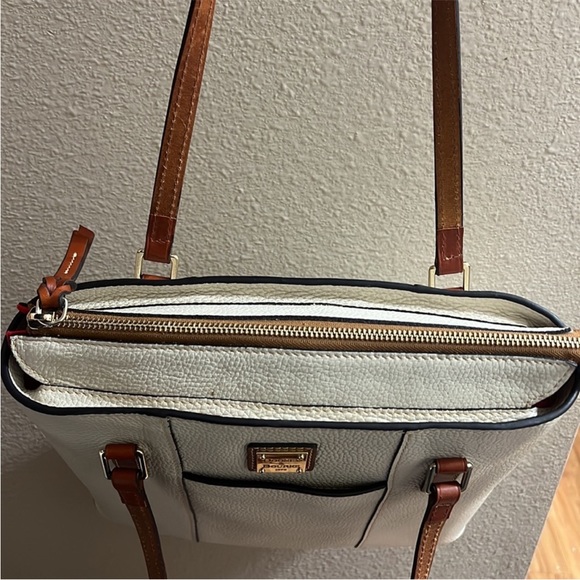 Dooney & Bourke Pebble Grain Lexington Color: Bone (cream) - Picture 11 of 16